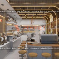 Thiết kế showroom trưng bày máy cà phê